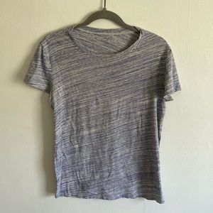 Loft Blue Spacedye Short Sleeved Top Women’s M